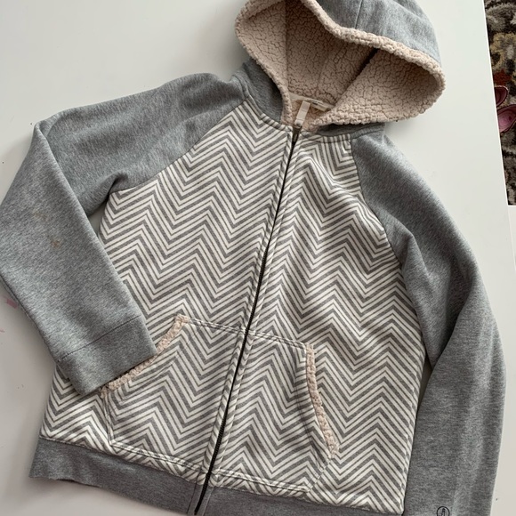 Lands End Kids Sherpa Lined Zip Hoodie